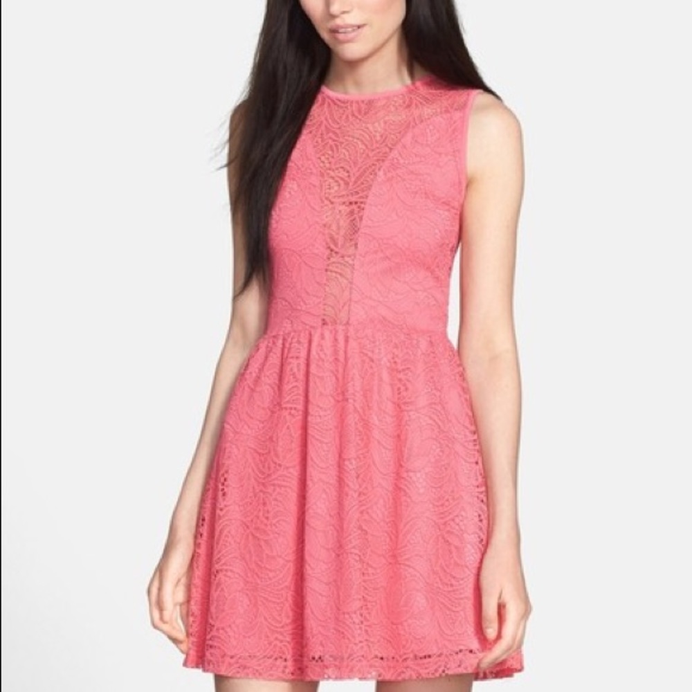 For Love & Lemons XS coral color dress